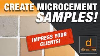 Learn to Create Microcement Samples with Uberdek & Skraffino | Bob Harris Tutorial