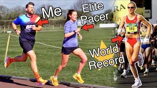 Elite runner shows me Paula's Marathon pace (insane)