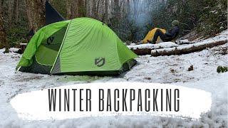 My First Winter Backpacking Trip || 12 Miles in NC || 15 degrees