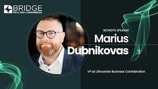 BRIDGE 2023 - Marius Dubnikovas - AI is a game changer for growing population in the world