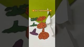 DIY Paper Crafts Halloween Decor! | Cute Pumpkins & Easy Gift Ideas #shorts #paperdiy#diycraft