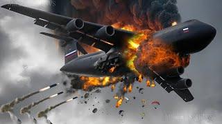 13 Minutes Ago! Russian C-130 Cargo Plane Carrying 3000 Elite Troops Destroyed by Ukraine in the Air