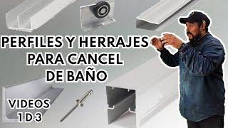 ️‍️PERFILES Y HERRAJES PARA REALISAR UN CANCEL DE BAÑO‍️