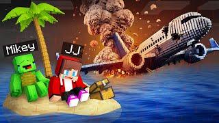 JJ and Mikey Survive in AIRPLANE Crash in Minecraft - Maizen