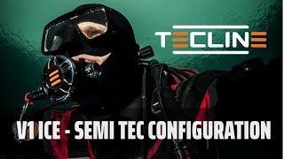 Tecline V1 TEC2 configuration - Semi Tec | recreational diving in technical configuration