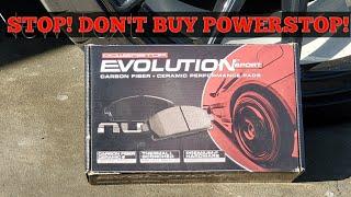 POWERSTOP BRAKES AND ROTORS REVIEW BY TRIPLE DIGITS!!!!!