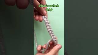How to #crochet a chaine (ch) tutorial