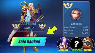 TOP SUPREME LANCELOT 94% WINRATE TUTORIAL IN SOLO RANKED 2025!! | (Best Build For Lancelot!) - MLBB