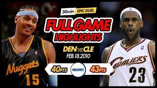 CAVALIERS vs NUGGETS | FULL GAME HIGHLIGHTS | February 18, 2010 | NBAONLY.