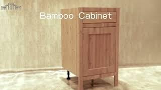 New Style Bamboo Kitchen Cabinet 丨Eco-friendly丨Hongsheng