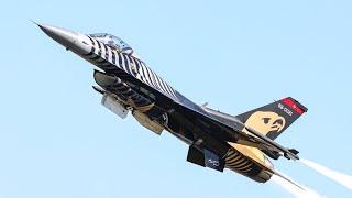 Gravity-Defying Solo Turk F-16 demo Shines at Sanicole international Airshow 2024 -4k