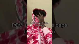 Never buy bape from Amazon #fashion #streetwear #funny #tiktok