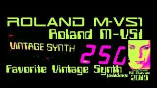 Roland M-VS1 Favorite Vintage Synth Patches 2018 Classic Synthesizer Rik Marston