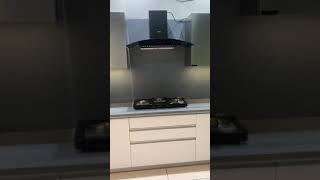 Straight modular kitchen| in pearl white color|in Stainless Steel | #Shorts