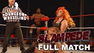 Dungeon Wrestling presents Slampede 2024   Ava Lawless and Rohan Raja v Aurora Teves and Shaun Moore