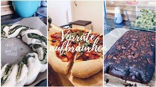 Vorräte aufbrauchen! | Kühlschrank und Gefrierfach leeren | Food Diary | Vegan