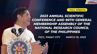 2023 Annual Scientific Conference & Nat'l. Research Council of the PH 90th Gen. Membership Assembly