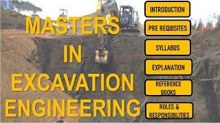 Masters in Excavation Engineering | Syllabus | Books | Roles & Responsibilities