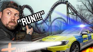 Abandoned Theme Park Gone Terribly Wrong | ALARMS SOUND AND WE GET SURROUNDED