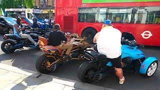 When these three 3-wheel bikes get together in Camden Lock...