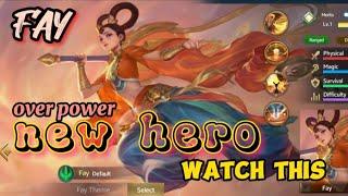 hi budz dont forget to subscribe this is a new hero released named FAY @HeroesEvolved