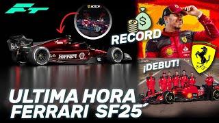 ¡¡ULTIMA HORA FERRARI SF25!! ATREVIDA DECORACION, DEBUT INTENSIVO de HAMILTON con CONTRATO RECORD...