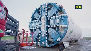 PORR Deutschland: Suedlink Elbquerung ElbX - vom Spezialtiefbau bis zum Einhub der TBM