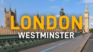 Cycling in London #03 [ 4K ] Houses of Parliament • Big Ben • St. Pauls Cathedral • Trafalgar Square