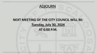 Tuscaloosa City Council Meeting - Jul 23, 2024