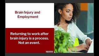 Brain Injury and Employment