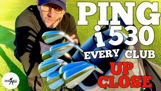 PING I530 IRONS ALL THE CLUBS UP CLOSE