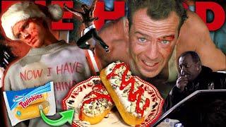 DIE HARD with CHOCOLATE MINT FUDGE CANDY CANE TWINKIES Saturday Night Snack and a Movie