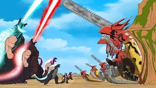 Evolution of CHAINSAW TEAM GODZILLA Legacy of Monsters: Who is the King of Monster? - FUNNY CARTOON