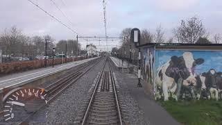 Meerijden met de machinist van Roosendaal naar Rotterdam. ( Met snelheidsmeter)