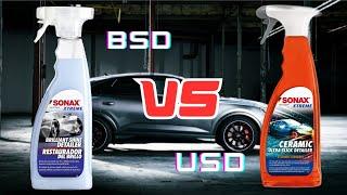 What is the difference between Sonax Brilliant Shine Detailer BSD & Ceramic Ultra Slick Detailer?