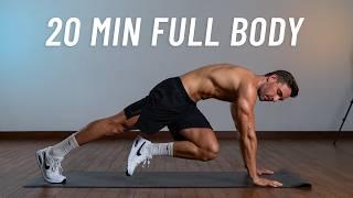 20 Min Full Body Workout - Build Strength & Burn Fat At Home (No Equipment + No Jumping)