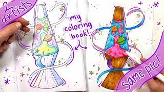 Color with US!  coloring the same picture!