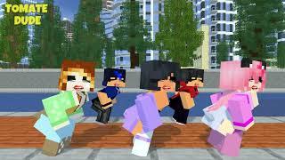 APHMAU FRIENDS DANCE CREW | CHICKEN WINGS MEME | GANGNAM STYLE | SHUFFLE DANCE - Minecraft Animation