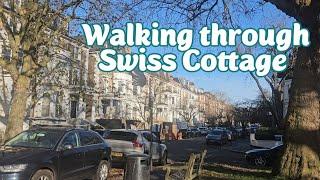 Swiss Cottage Walking Tour | Early Morning Walks in London winter time 2024.