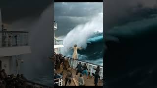 Jesus protects You on a cruiseshio #shorts #jesus #jesuslovesyou #waves #tsunami #cruise #water