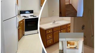 My empty small apartment tour in South Dakota !