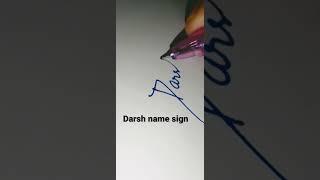 Darsh name signature/Comment your name #short #viral #trending