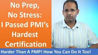 How I Passed the PfMP Without Studying, Harder than a PMP!