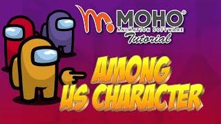 How to make an Among Us character in MOHO or Anime Studio.