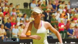 Anstasia Potapova vs Veronika Kudermetova     Rome open (13/05/2023)  gameplay on AO Open 2