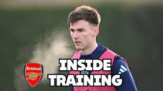 INSIDE TRAINING! Kieran Tierney has been spotted back in training for Arsenal|ARSENAL TRAINING TODAY