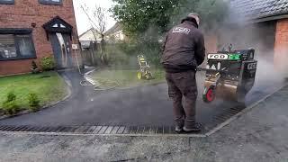 Installation of new Tarmac driveway by FCD driveways manchester