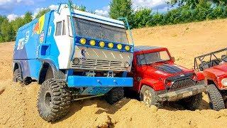 RC Car Sand Storm and Water SPA — KAMAZ Dakar and Jeep Wrangler Rubicon MST CFX | Wilimovich