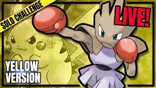 LIVE! Hitmonchan Only - Pokemon Yellow - Part 1 - Goal: sub-1:10 finish