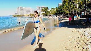 Walking Tour of the Waikiki Beachwalk in Honolulu  HAWAII PEOPLE   (2024) #walkingtour #honolulu